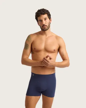 Men's Seamfree Boxer Briefs - Navy,Men Underwear