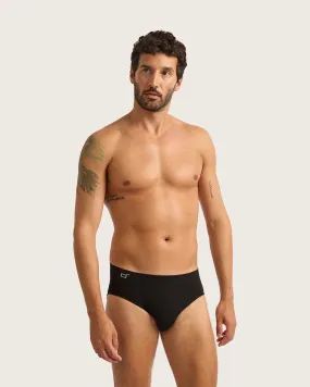Men's Seamfree Briefs - Black,Men Underwear