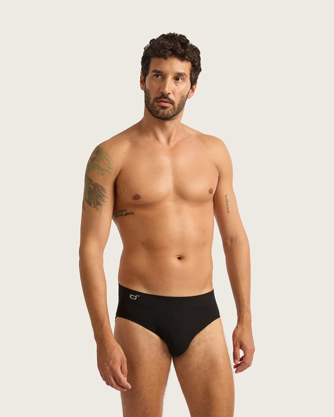 Men's Seamfree Briefs - Black,Men Underwear