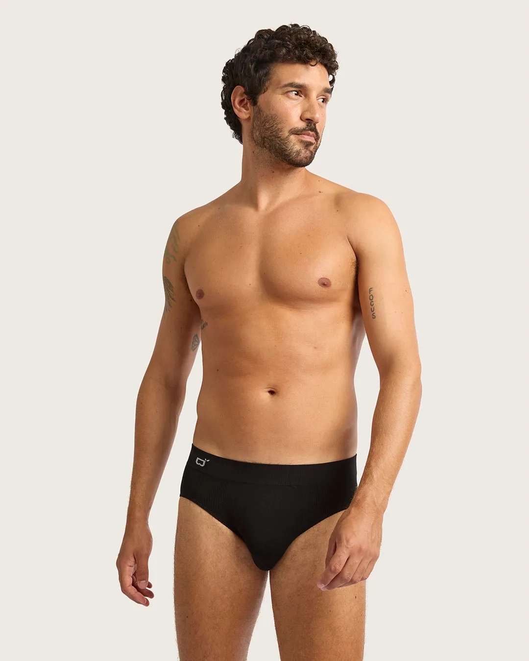 Men's Seamfree Briefs - Black,Men Underwear