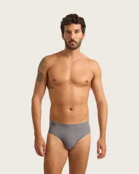 Men's Seamfree Briefs - Charcoal,Men Underwear