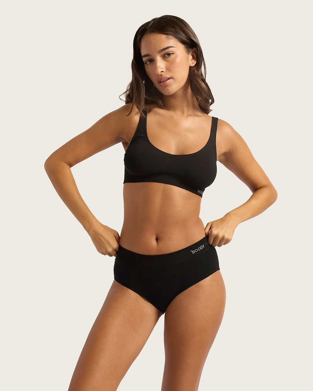 Midi Briefs - Black,Women Wear
