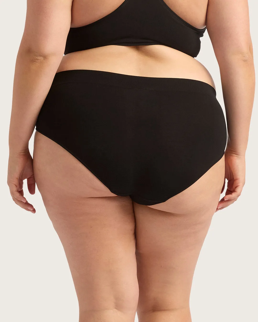 Midi Briefs - Black,Women Wear