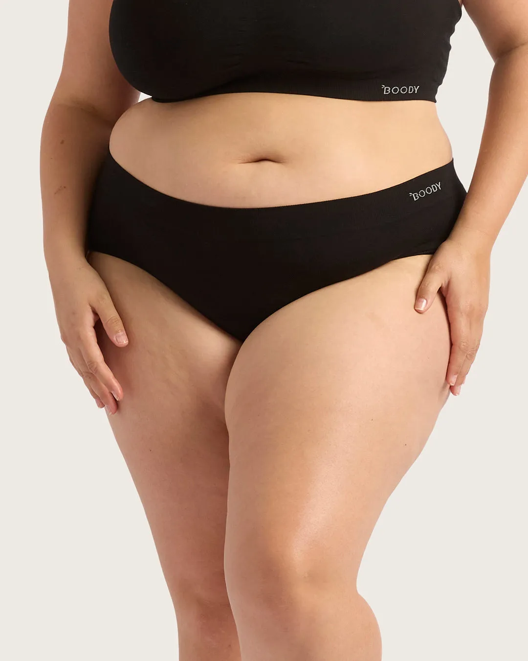 Midi Briefs - Black,Women Wear