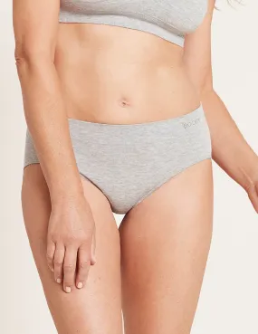 Midi Briefs - Light Grey Marl,Women Wear