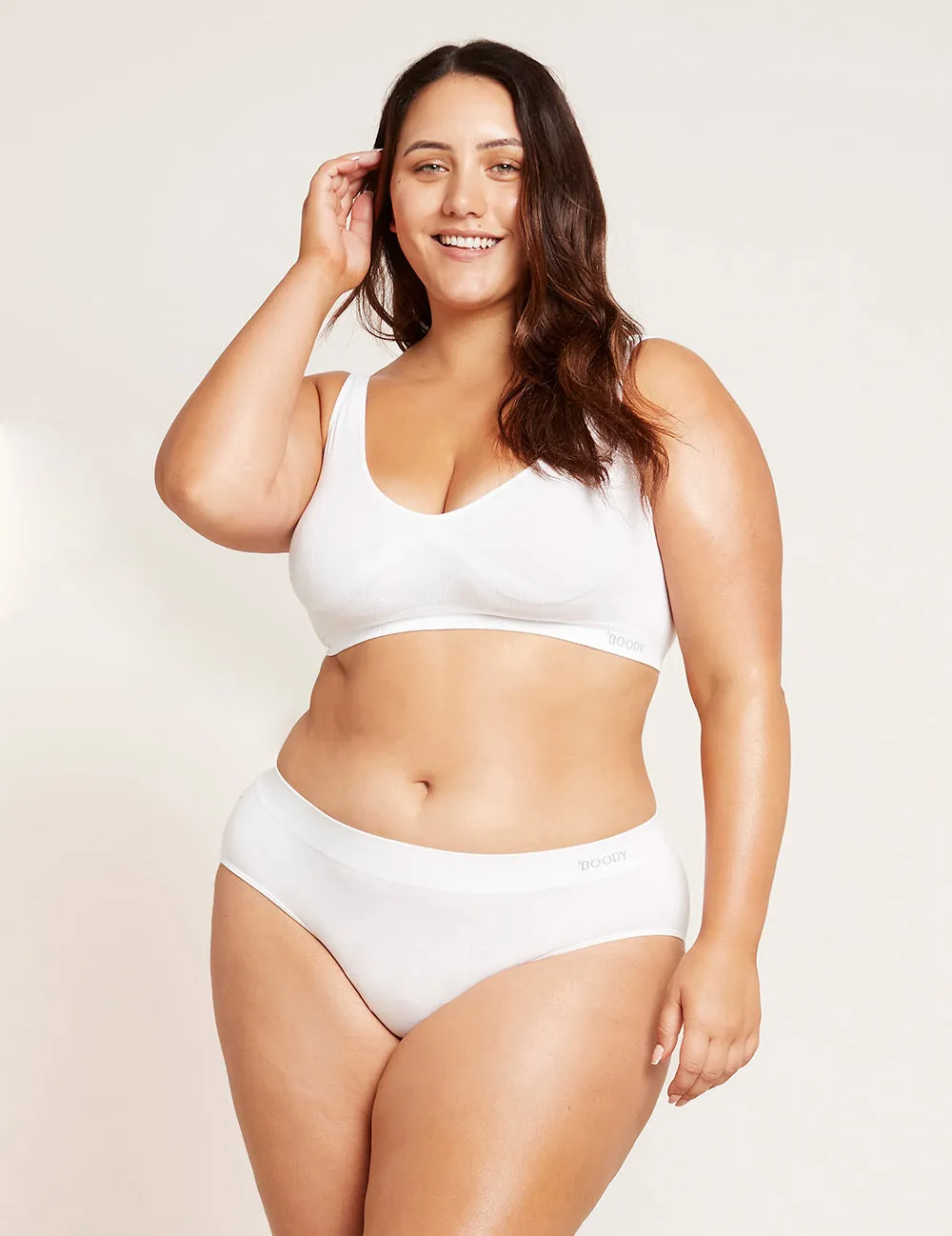 Midi Briefs - White,Women Wear