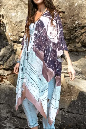 Moonstruck Long Bamboo Duster Kimono,Women Wear