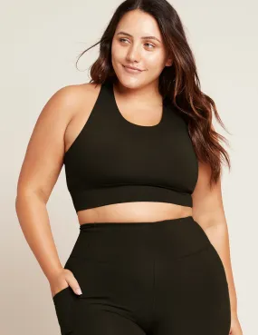 Motivate Longline Bra - Black,Women Wear