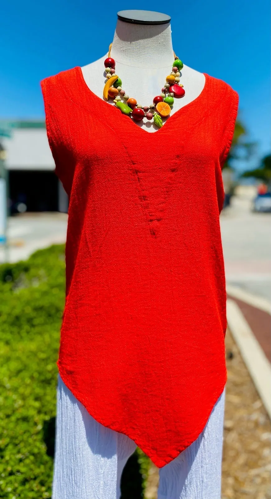 Nancy - Favorite Tank Top 100% Cotton Gauze,Women Wear