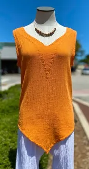 Nancy - Favorite Tank Top 100% Cotton Gauze,Women Wear
