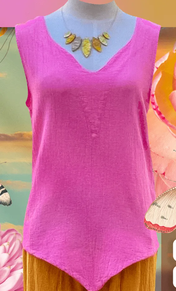 Nancy - Favorite Tank Top 100% Cotton Gauze,Women Wear