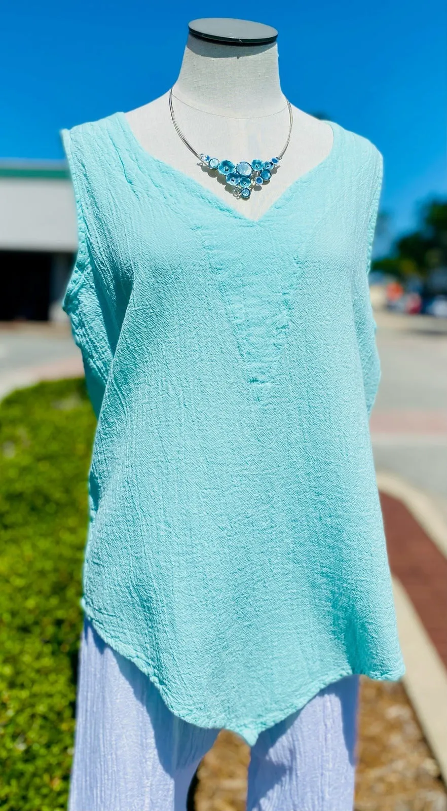 Nancy - Favorite Tank Top 100% Cotton Gauze,Women Wear