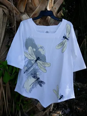 New Dragonfly- 3 Tone Top 100% Cotton Gauze,Women Wear