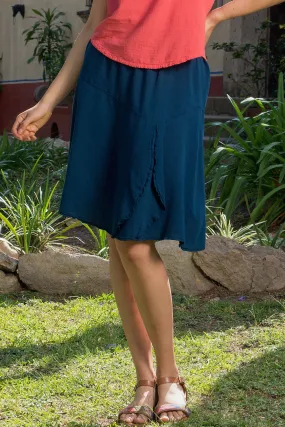 New Hannah - Lovely Knee Length Skirt 100% Cotton Gauze,Women Wear