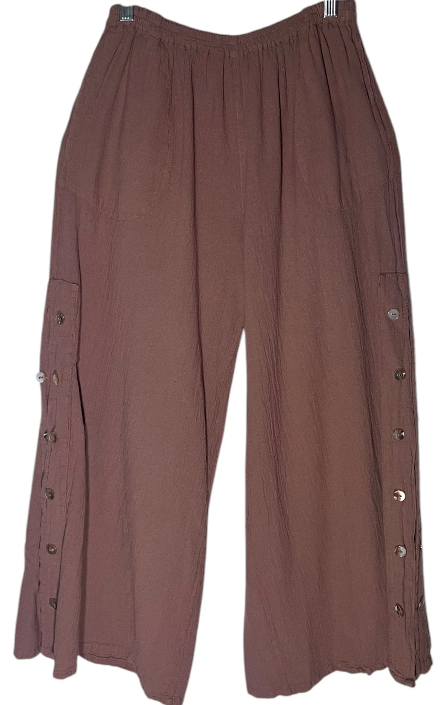 New Rickie Button Side Pants,Women Wear