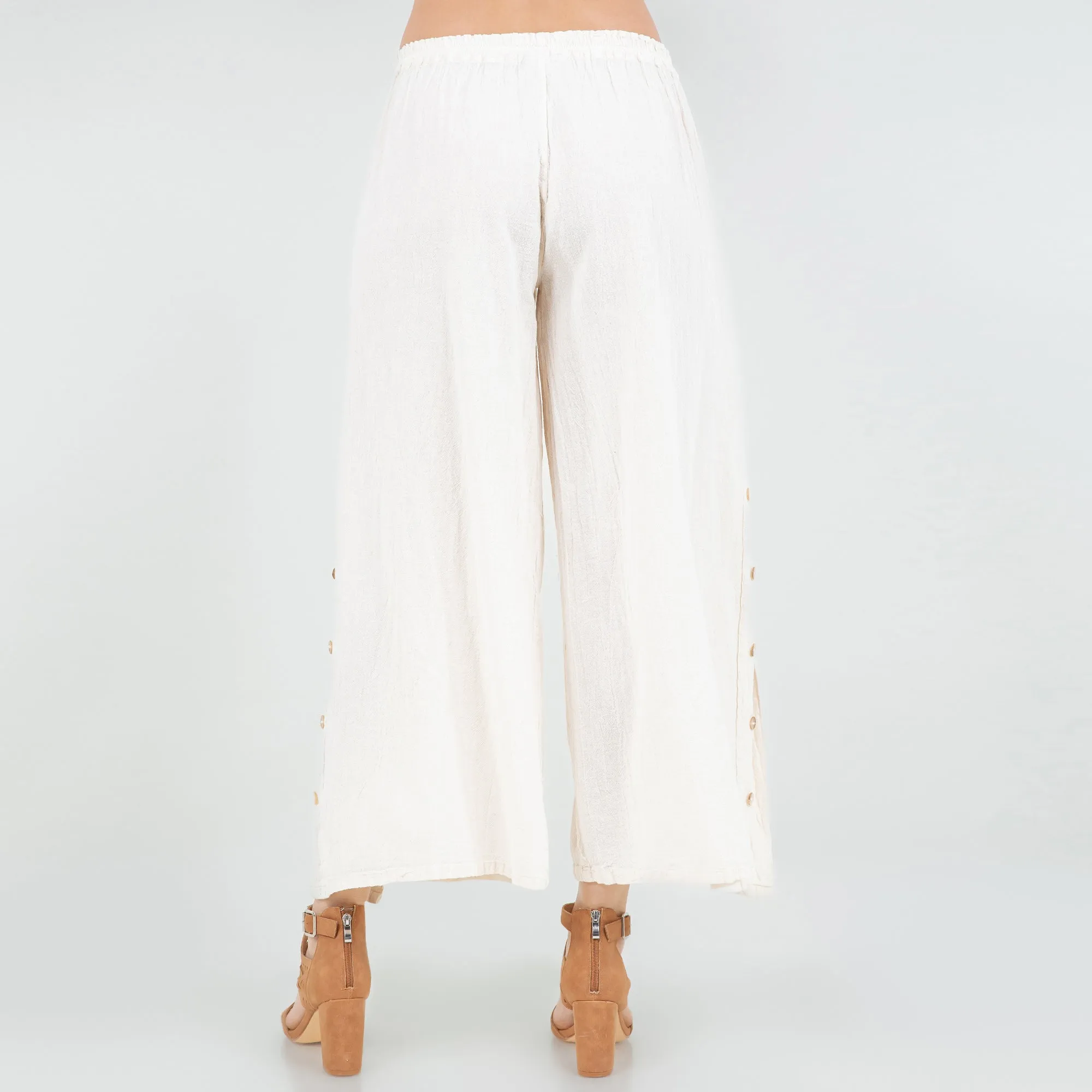 New Rickie Button Side Pants,Women Wear