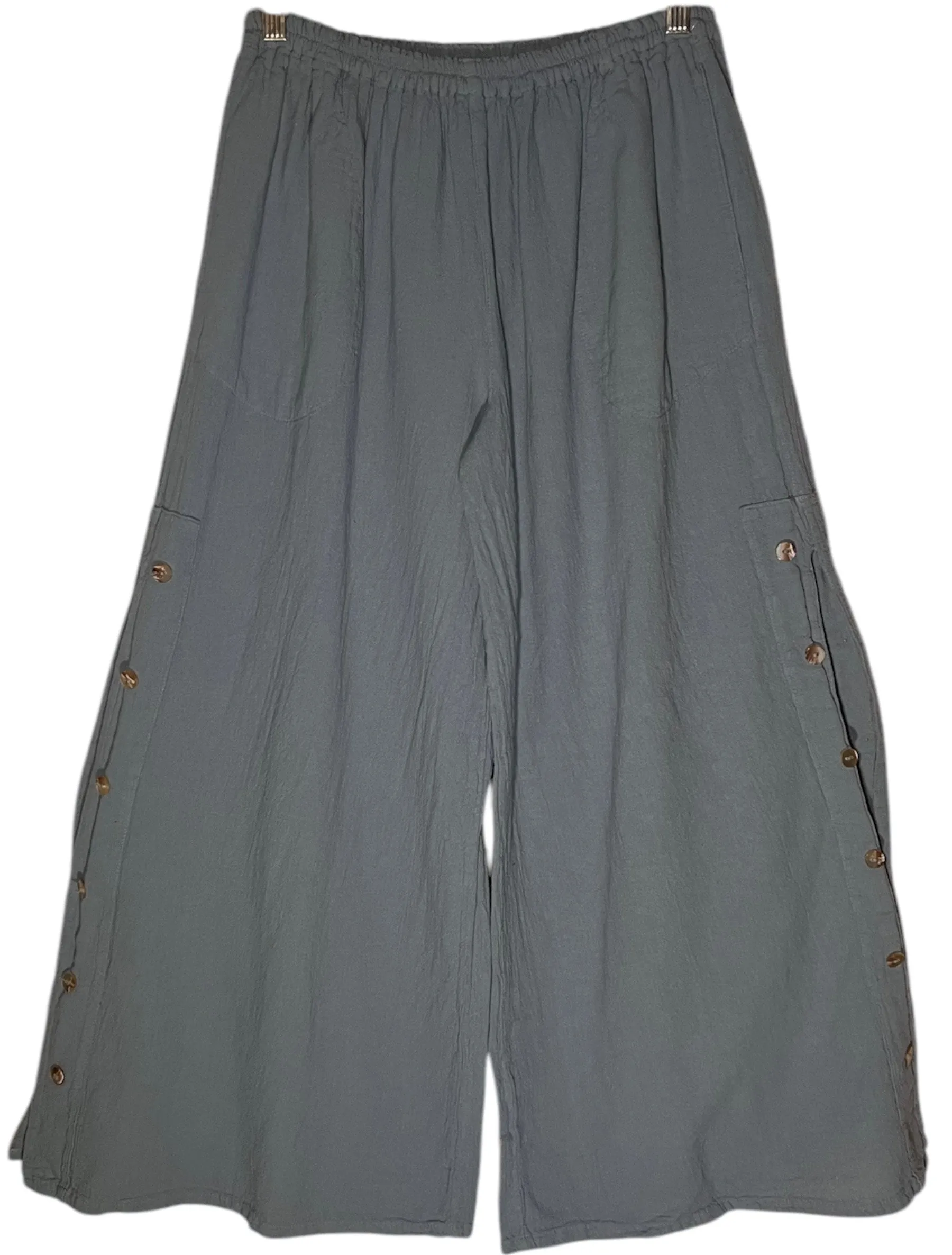 New Rickie Button Side Pants,Women Wear