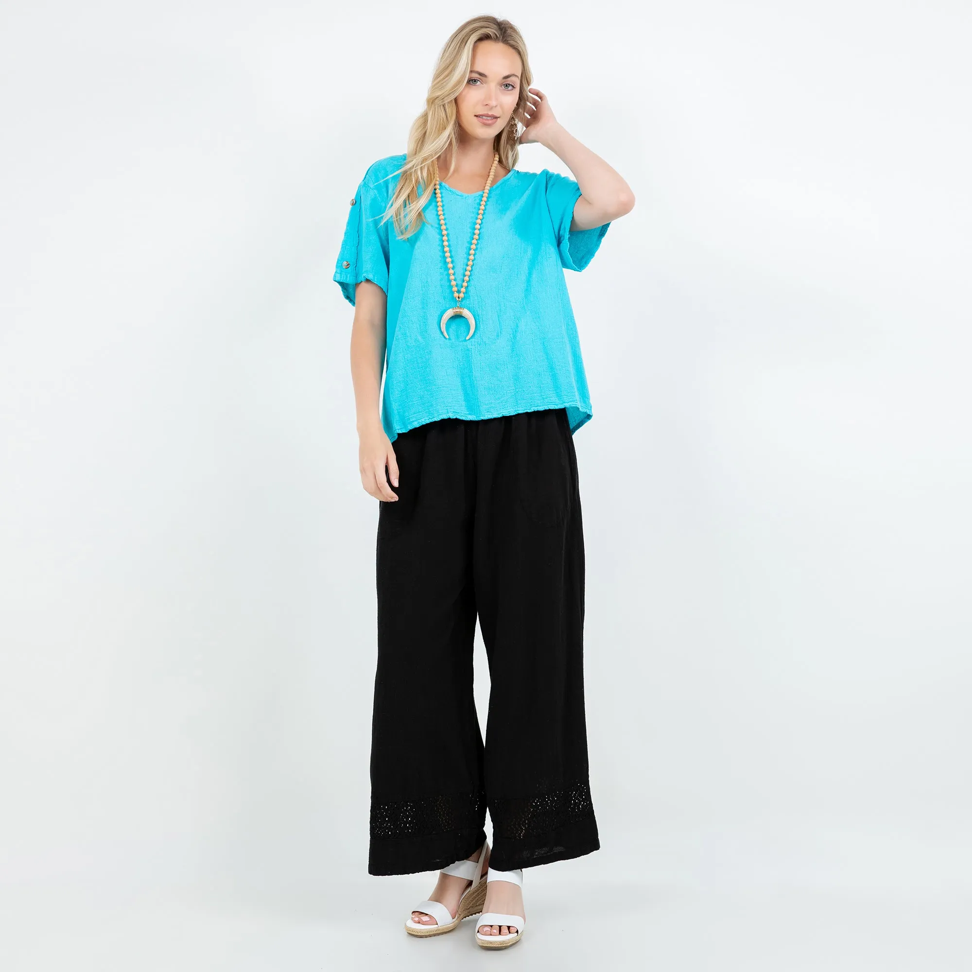 NEW Shirley Top 100% Cotton Gauze,Women Wear
