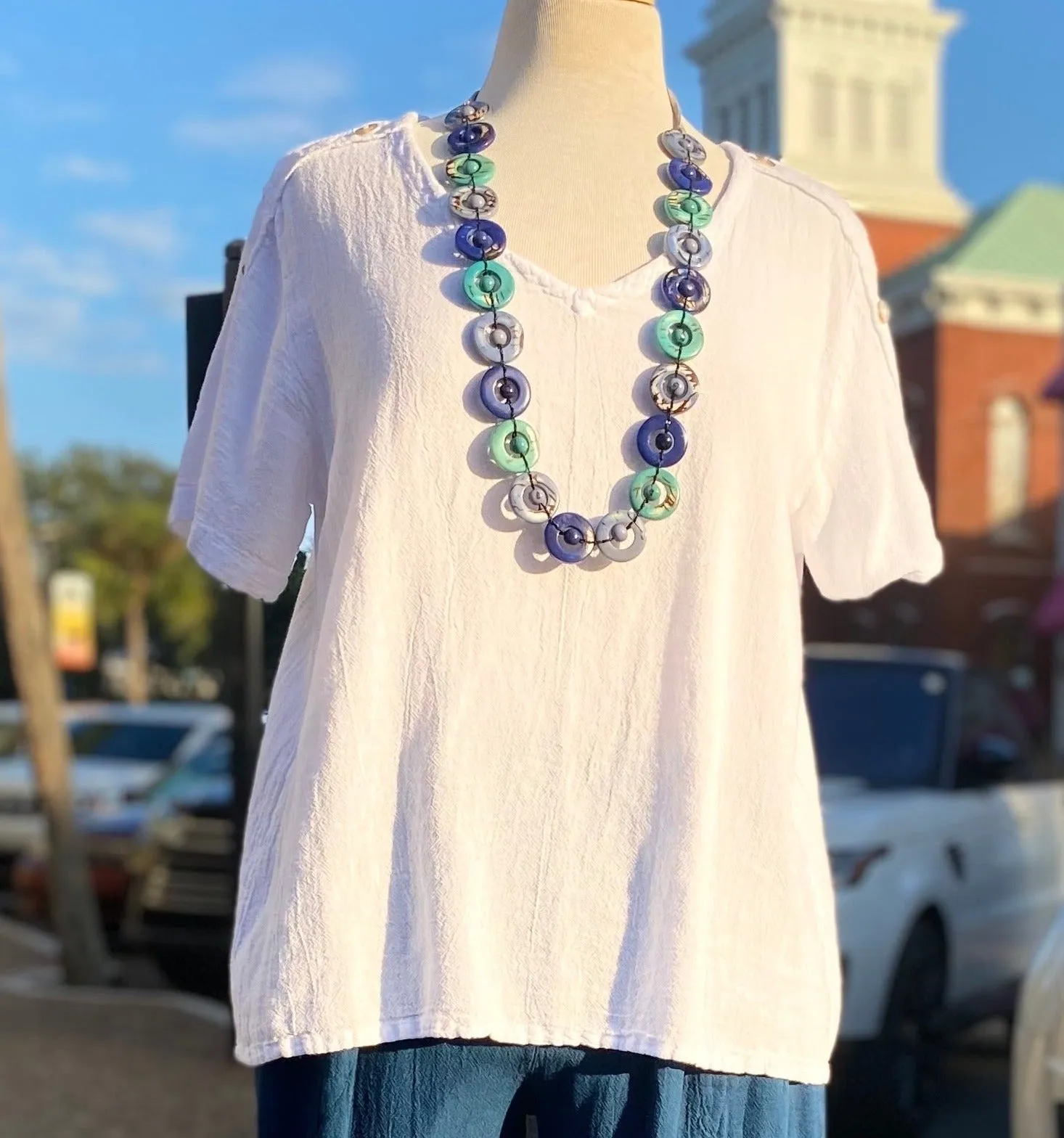 NEW Shirley Top 100% Cotton Gauze,Women Wear