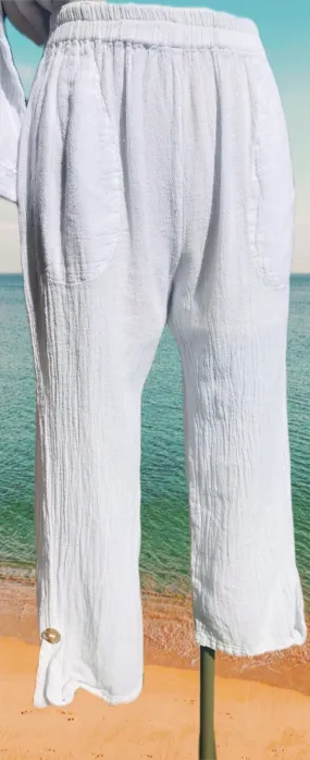 Nico Pants with Pockets! 100% Cotton Gauze,Women Wear