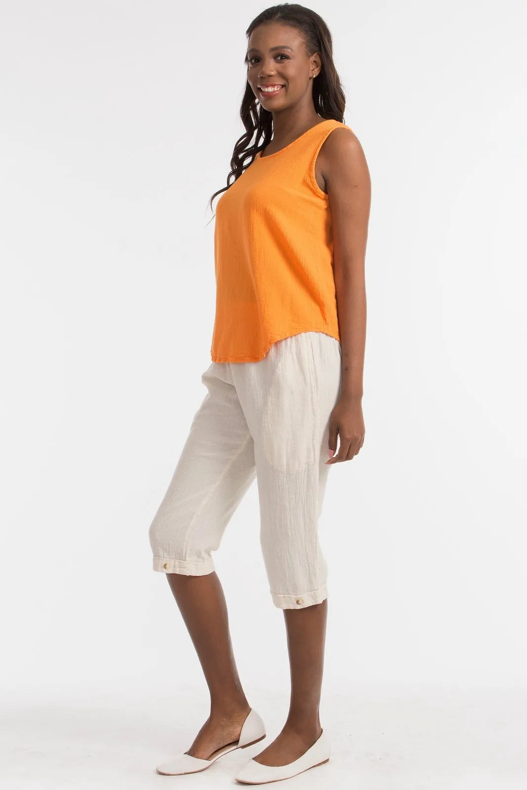 Nydia Our Newest Knee Length Crop Capri with POCKETS!,Women Wear
