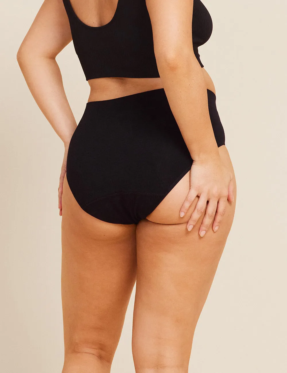 Period & Leak Proof - Full Briefs - Overnight - Black,Women Wear