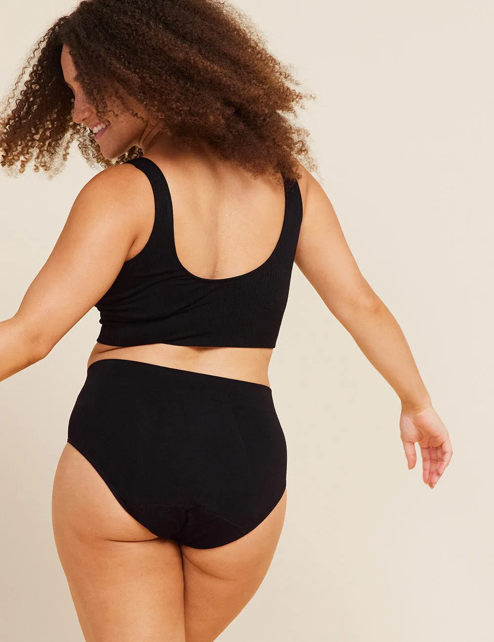 Period & Leak Proof - Full Briefs - Overnight - Black,Women Wear