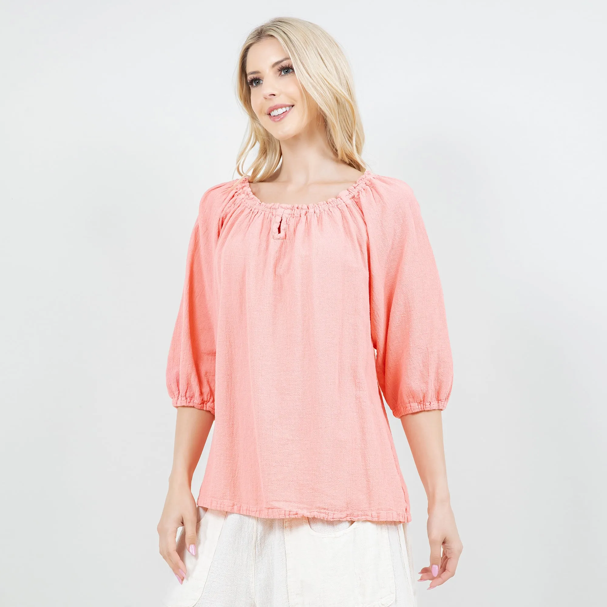 Presley Top 100% Cotton Gauze OSFM,Women Wear
