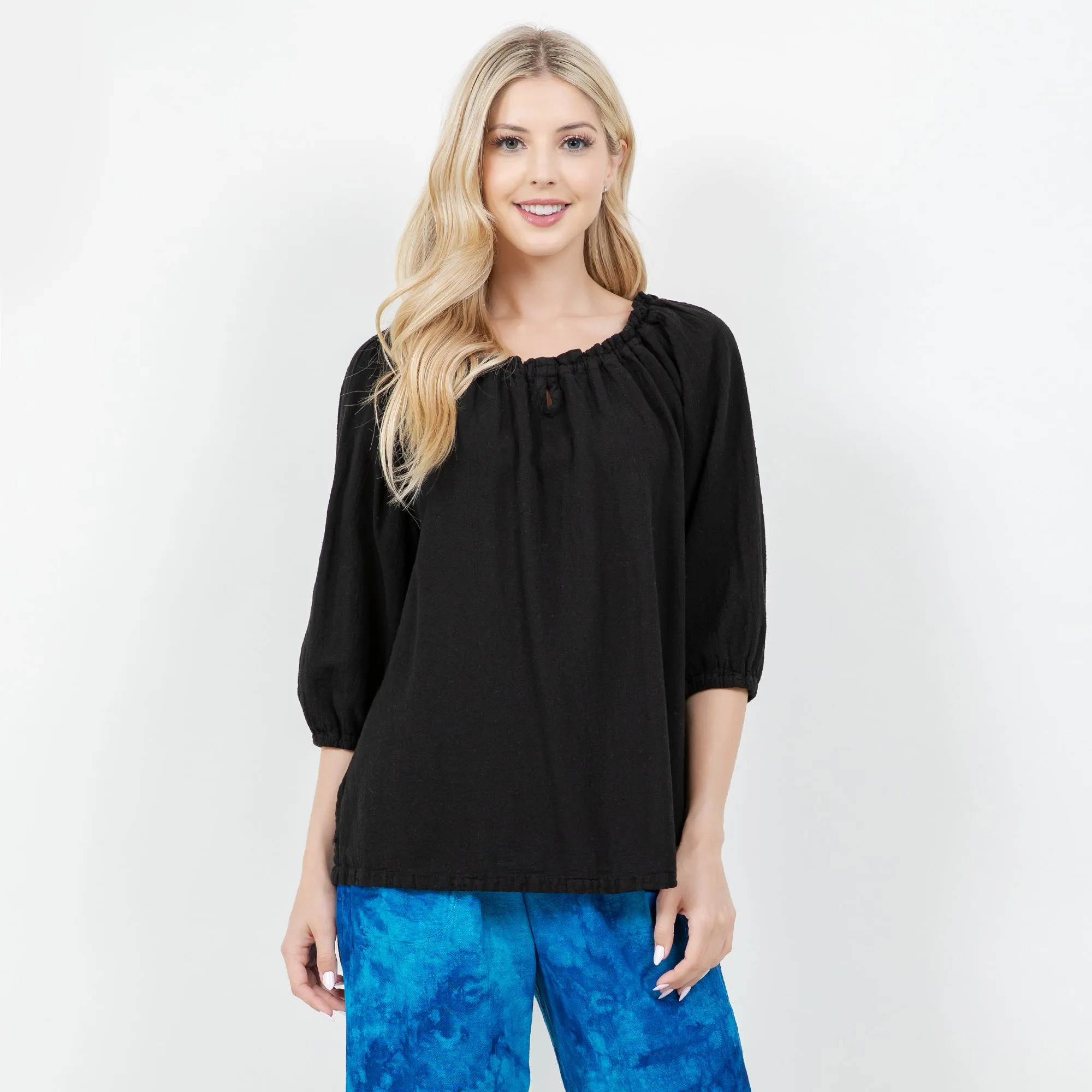 Presley Top 100% Cotton Gauze OSFM,Women Wear