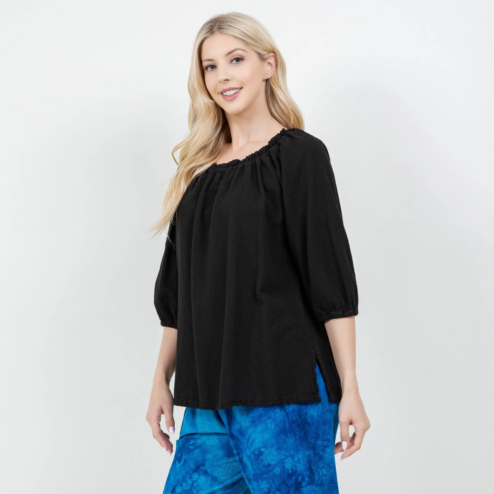 Presley Top 100% Cotton Gauze OSFM,Women Wear