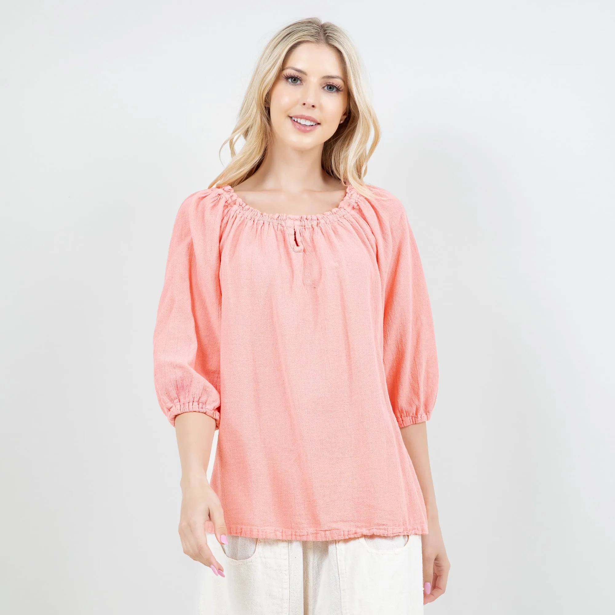 Presley Top 100% Cotton Gauze OSFM,Women Wear