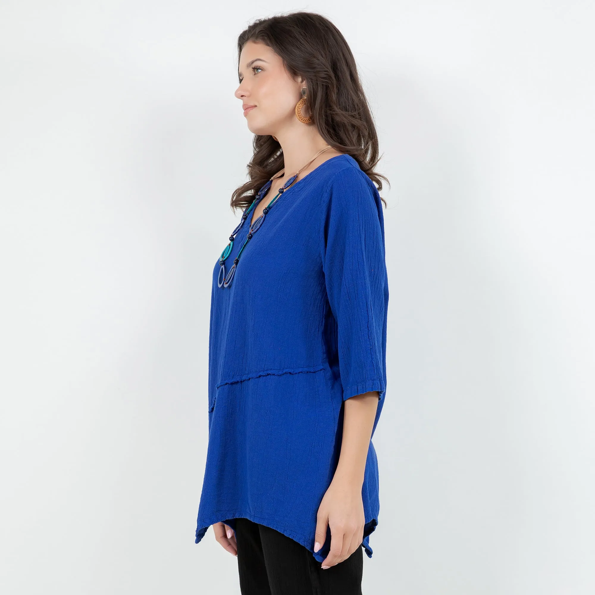 Rachel Top -100% Cotton Gauze Resort Wear Top with Flowing Fit -  New Colors!,Women Wear