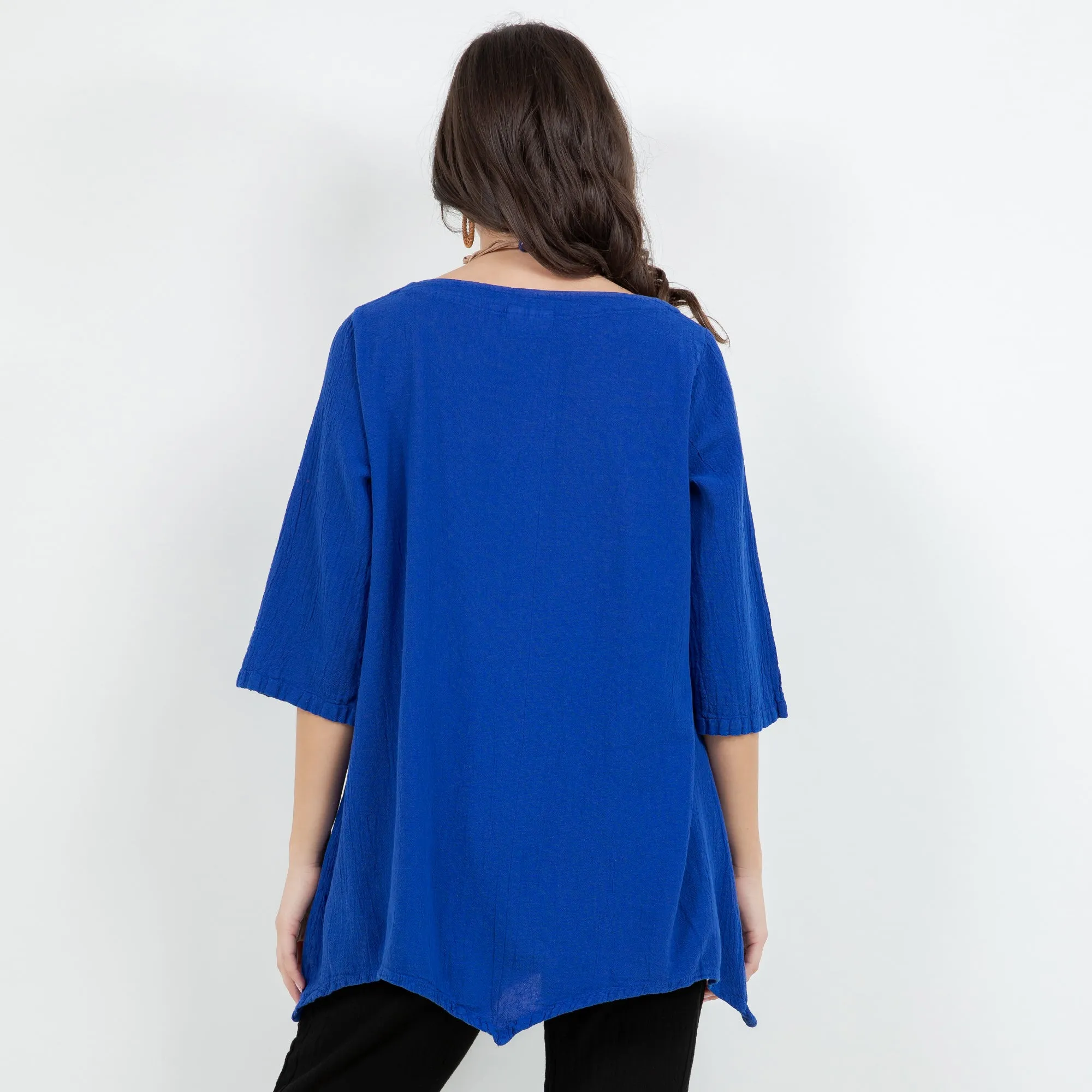 Rachel Top -100% Cotton Gauze Resort Wear Top with Flowing Fit -  New Colors!,Women Wear