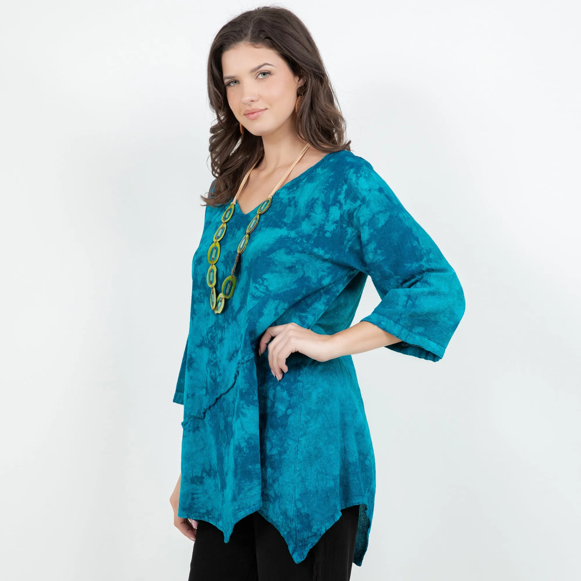 Rachel Top -100% Cotton Gauze Resort Wear Top with Flowing Fit -  New Colors!,Women Wear