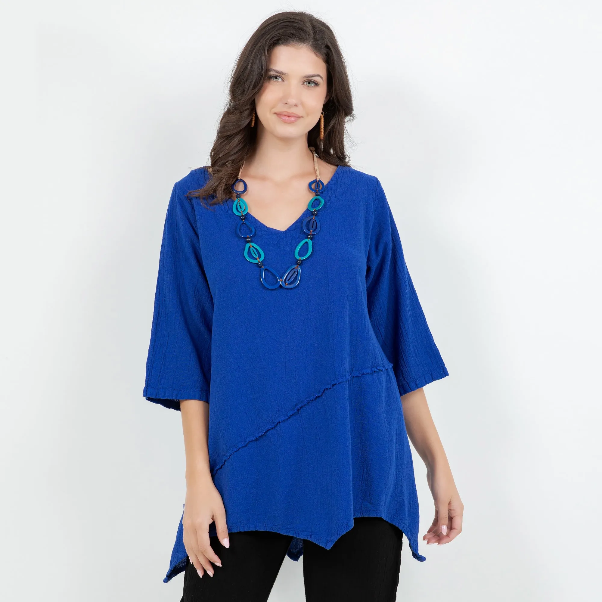 Rachel Top -100% Cotton Gauze Resort Wear Top with Flowing Fit -  New Colors!,Women Wear