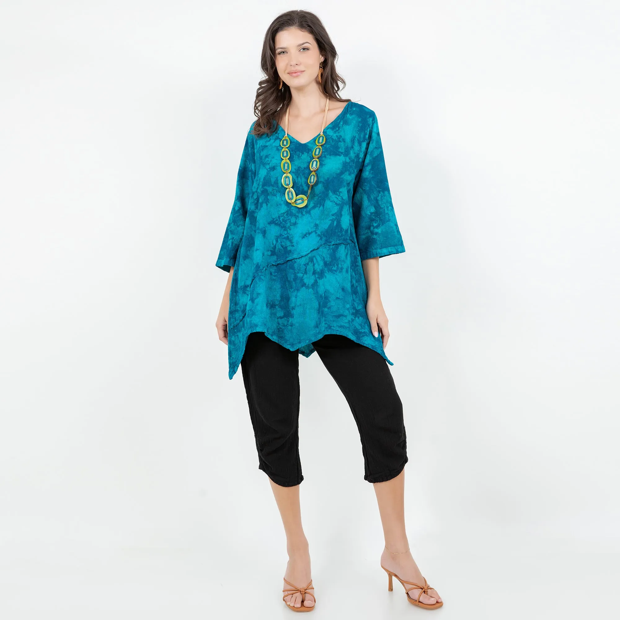 Rachel Top -100% Cotton Gauze Resort Wear Top with Flowing Fit -  New Colors!,Women Wear