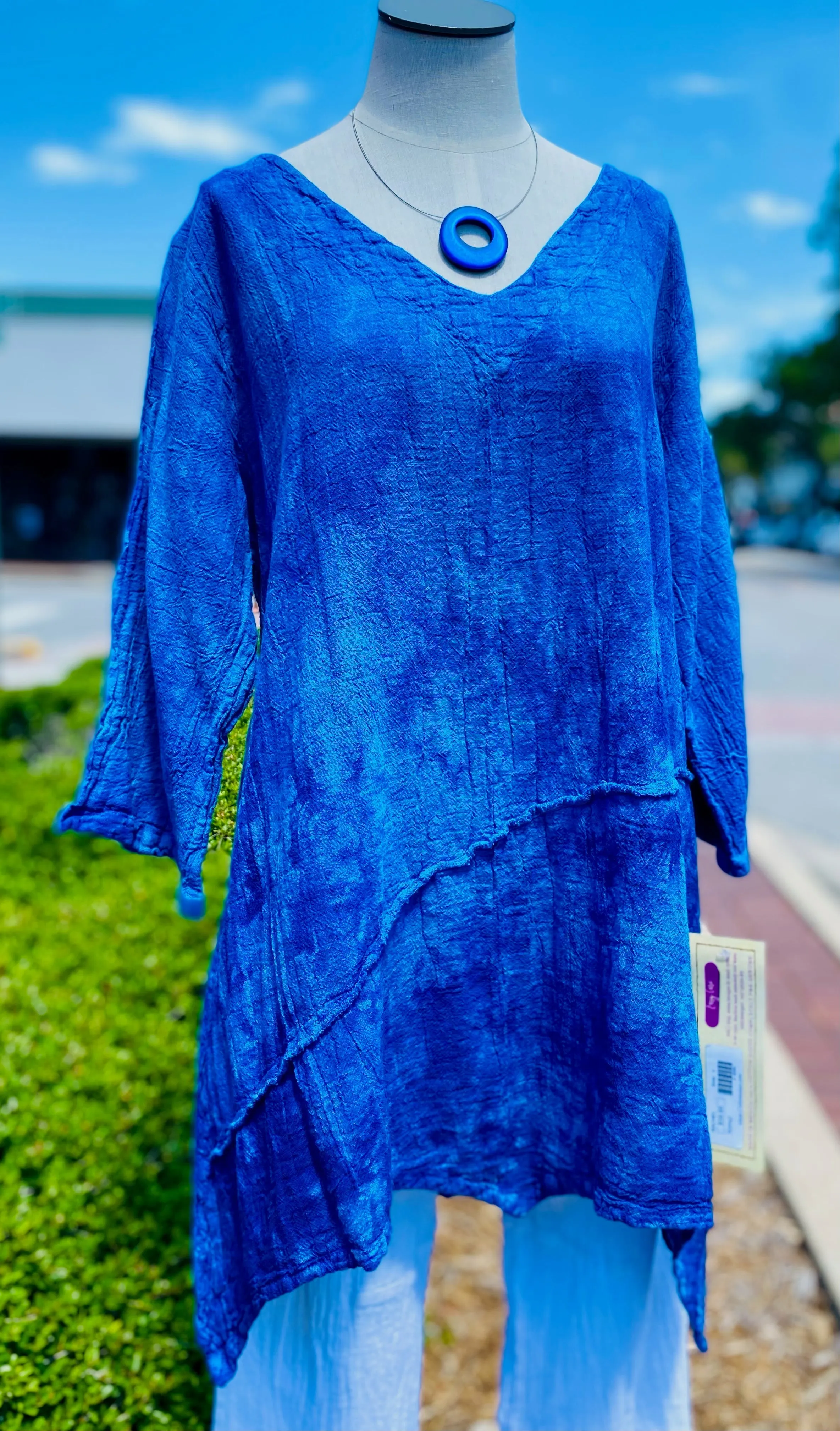 Rachel Top -100% Cotton Gauze Resort Wear Top with Flowing Fit,Women Wear