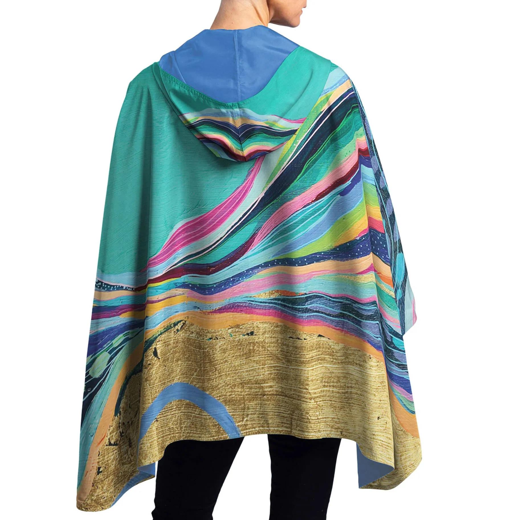 Rain Caper Artist Rainbow 1,Women Wear