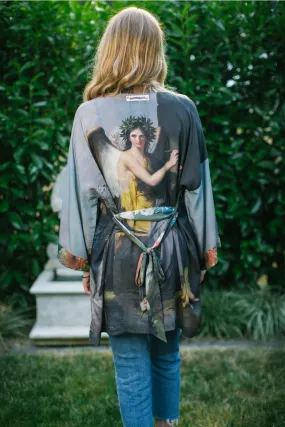 Reverie Artisan Bamboo Duster Kimono Robe,Women Wear