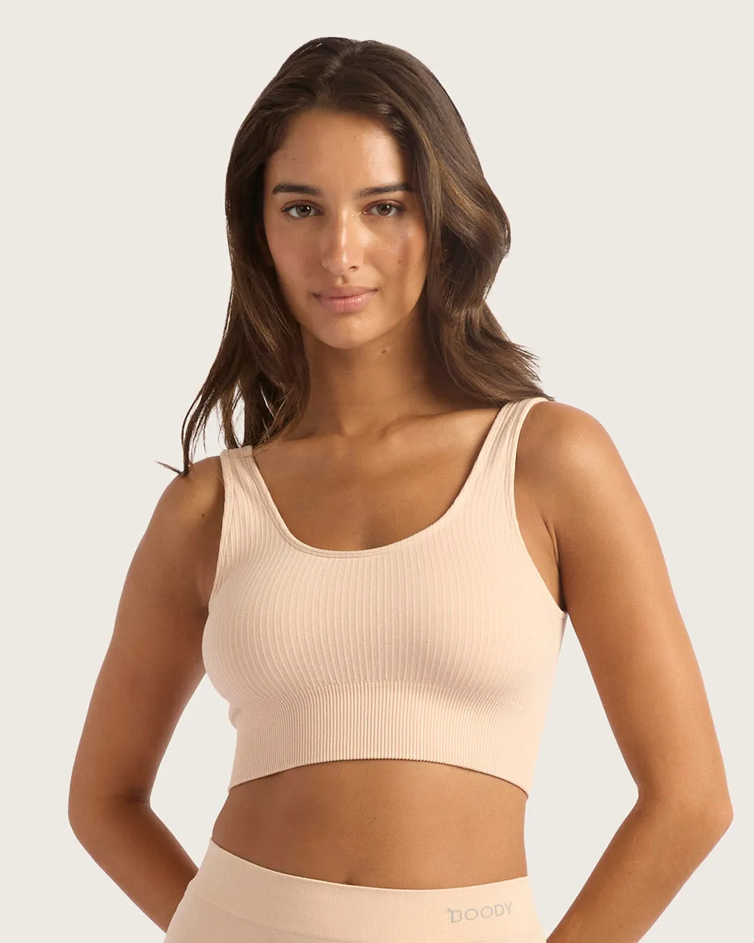 Ribbed Seamfree Crop - Shell,Women Wear