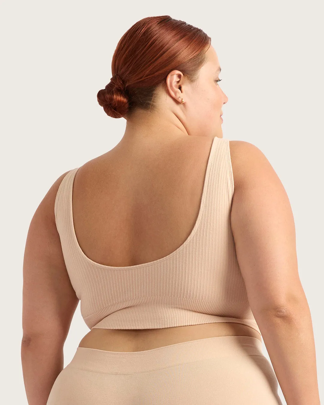 Ribbed Seamfree Crop - Shell,Women Wear