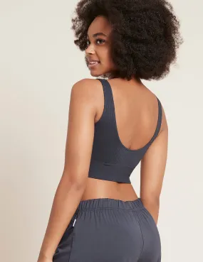 Ribbed Seamfree Crop - Storm,Women Wear