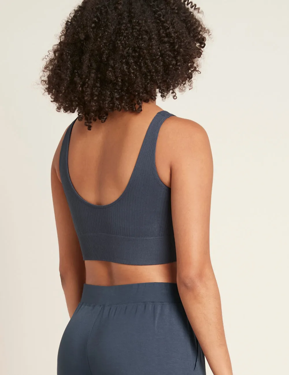Ribbed Seamfree Crop - Storm,Women Wear