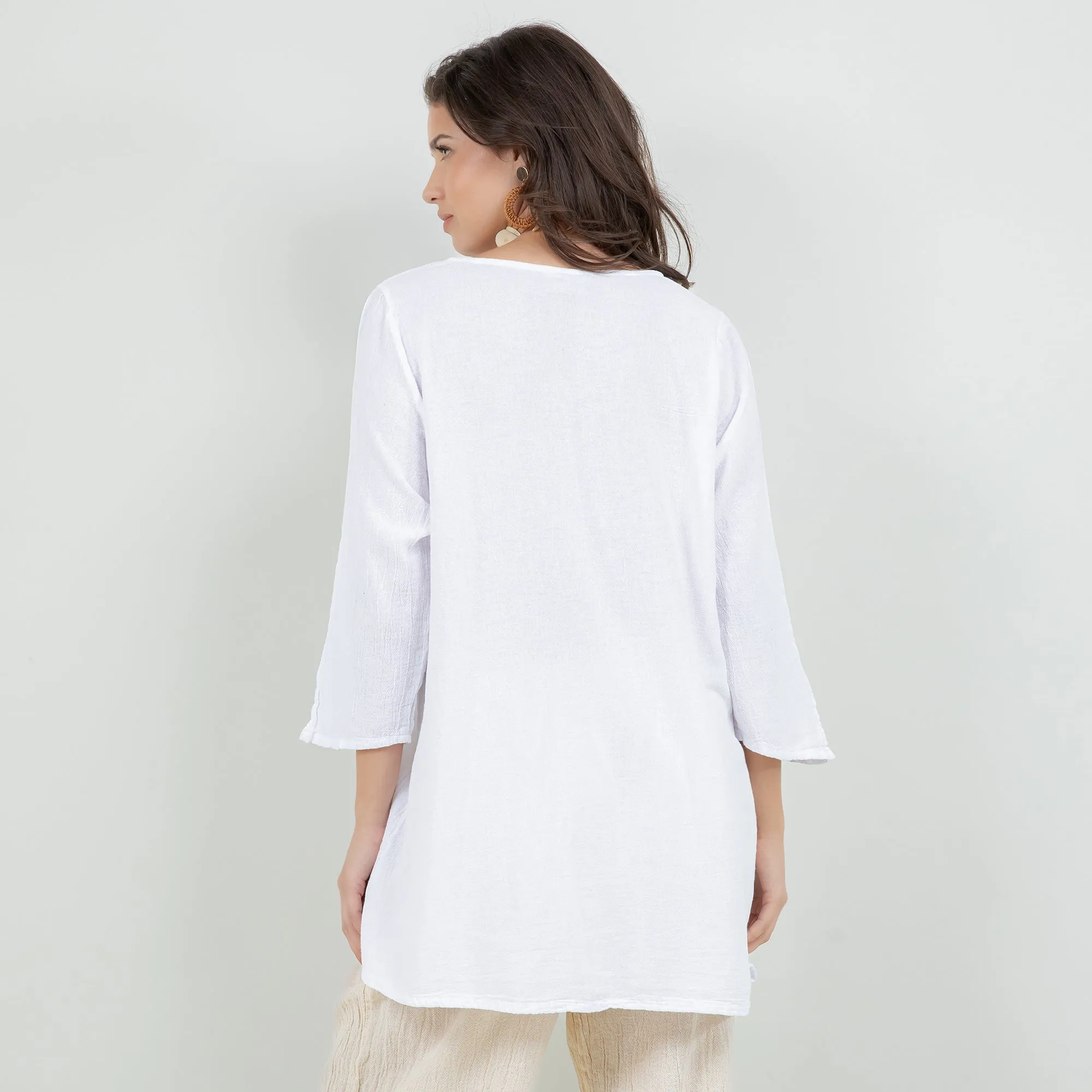 Sally 100% Cotton Gauze Top,Women Wear