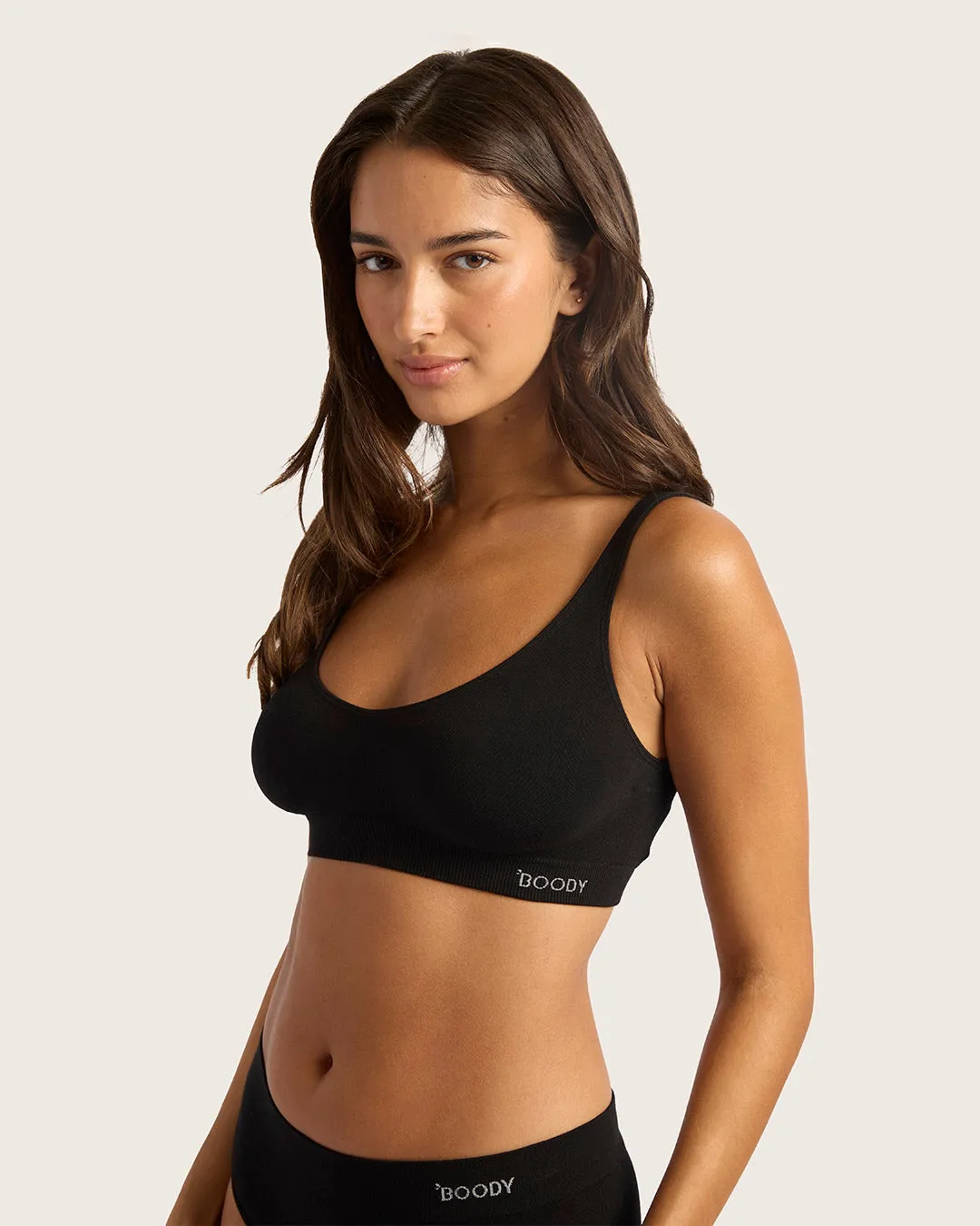 Seamfree Crop Bra - Black,Women Wear