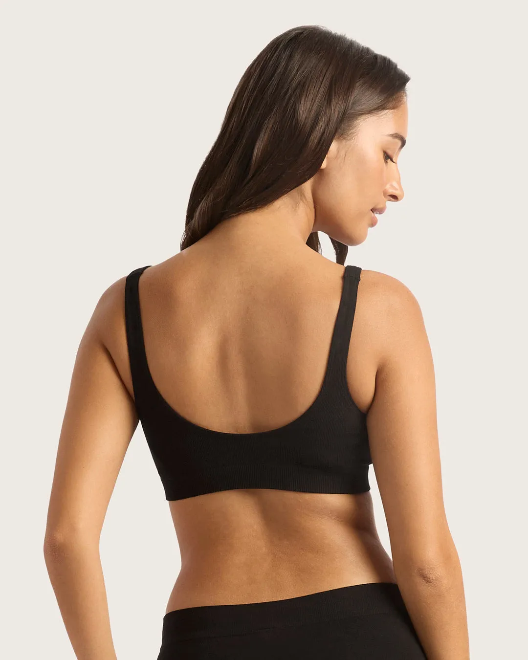 Seamfree Crop Bra - Black,Women Wear