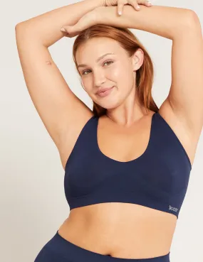 Seamfree Crop Bra - Navy,Women Wear