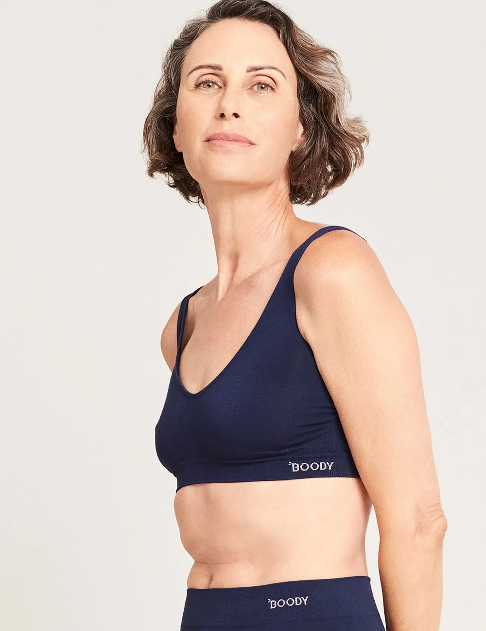 Seamfree Crop Bra - Navy,Women Wear