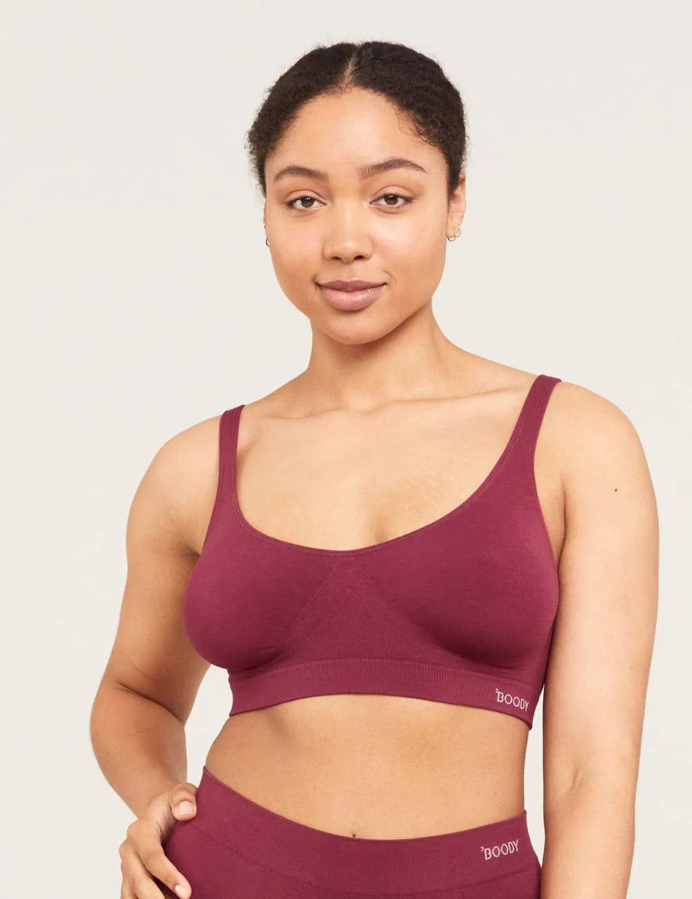 Seamfree Crop Bra - Plum,Women Wear