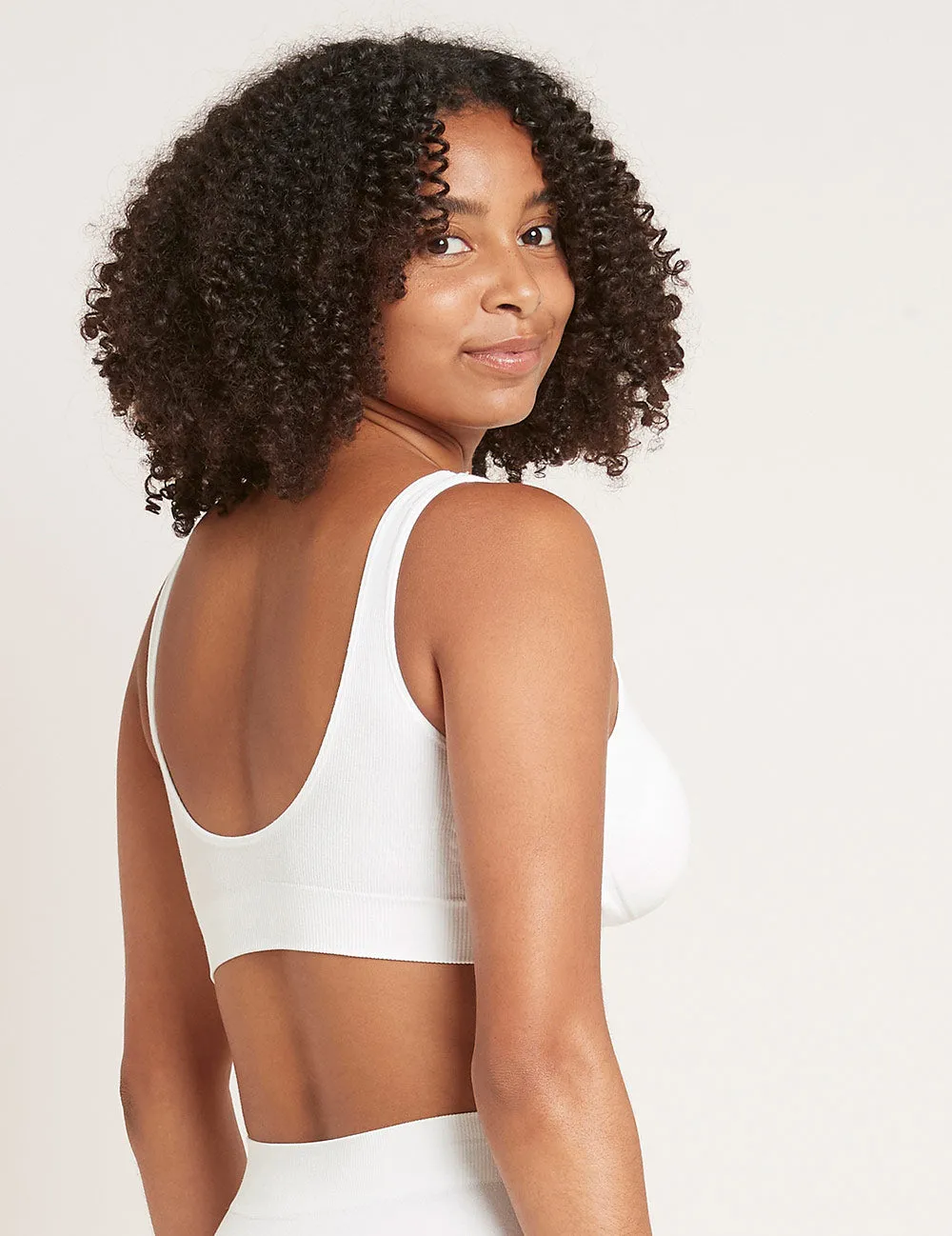Seamfree Crop Bra - White,Women Wear
